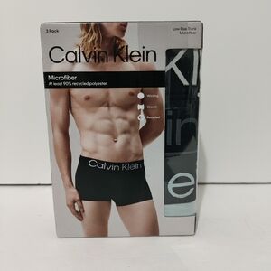 Calvin Klein Underwear Microfiber Low Rise Trunk 3-Pack Men Size Large
